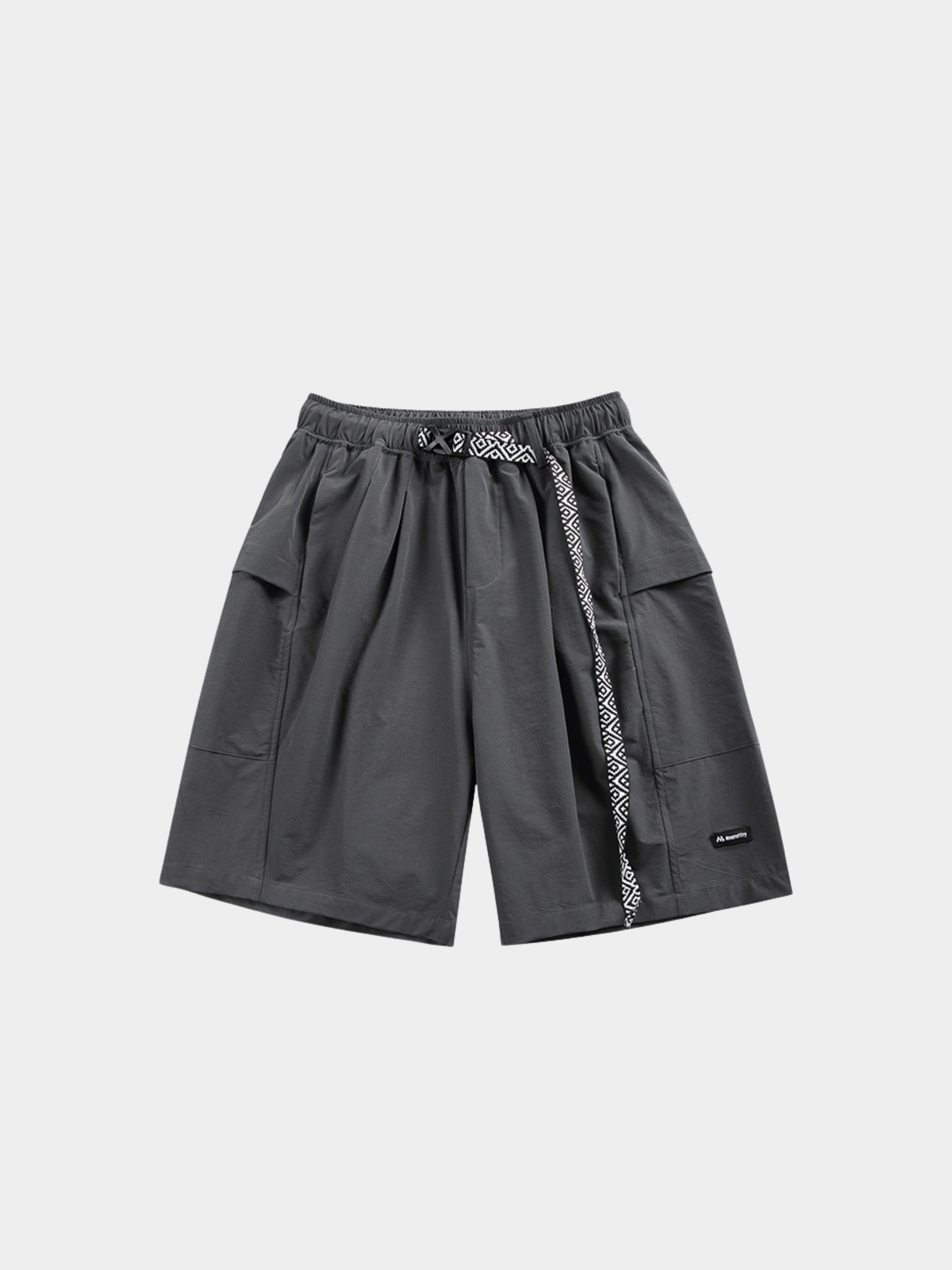Rainhewn - Men's Lightweight Quick-Dry Belted Casual Shorts