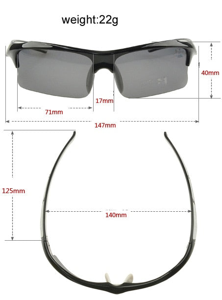 Velo-Pro "Wasp" | Aerodynamic Wrap-Around Polarized Sport Sunglasses